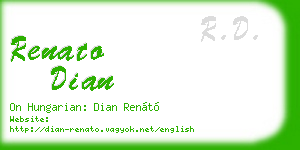 renato dian business card